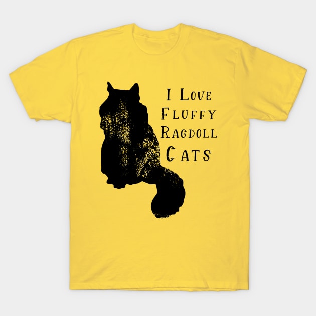 I love fluffy ragdoll cats T-Shirt by Razumi Yazura